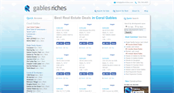 Desktop Screenshot of gablesriches.com